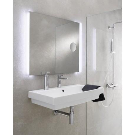 MIROIR LEDS 100-70 CM 2 x 5W ANTIBUEE MIROIR GROSSISSANT HORIZONTAL - CRISTINA ONDYNA ML10070