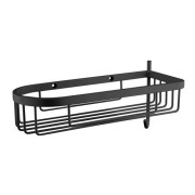 PORTE SAVON GRAND HOTEL PANIER ANGLE OU MURAL 27 cm/11 cm NOIR - CRISTINA ONDYNA GH15213