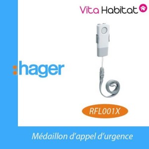 Médaillon d'appel d'urgence - Hager logisty - RLF001X