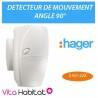 S161-22F Détecteur de mouvement - Hager SEPIO Logisty - angle 90° 12m - pile lithium fournie