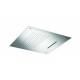 POMME DE DOUCHE PLAFOND ENCASTRE 50CM CARREE PLUIE+CASCADE 100 % INOX - CRISTINA ONDYNA PD38128
