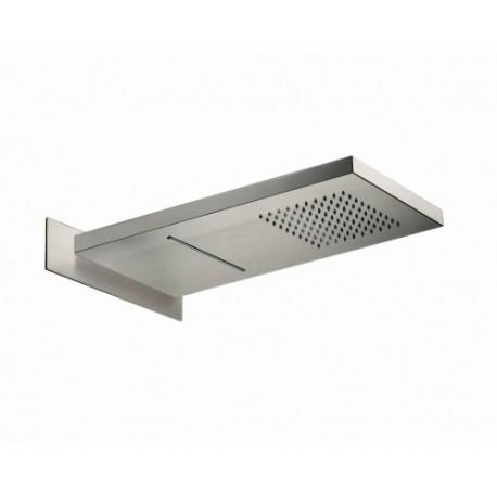 POMME DE DOUCHE ENCASTREE 55/26 CM CARREE PLUIE+CASCADE 100 % INOX - CRISTINA ONDYNA PD38228