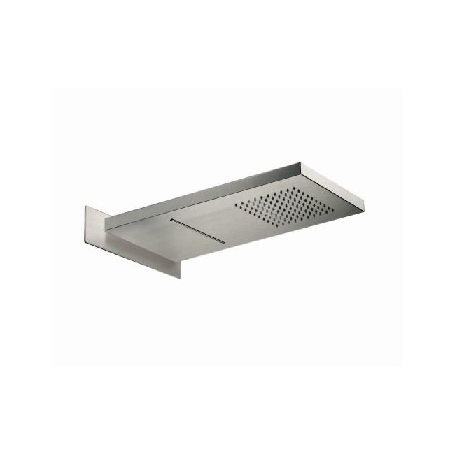 POMME DE DOUCHE ENCASTREE 55/26 CM CARREE PLUIE+CASCADE 100 % INOX - CRISTINA ONDYNA PD38228