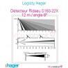 Détecteur de mouvement - rideau 12 m angle 8° - S163-22X - SEPIO - Logisty Hager - pile lithium fournie