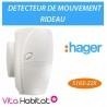 Détecteur de mouvement - rideau 12 m angle 8° - S163-22X - SEPIO - Logisty Hager - pile lithium fournie