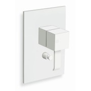 FACADE LAITON MITIGEUR DOUCHE QUADRI 2 SORTIES BLANC - CRISTINA ONDYNA QM68924