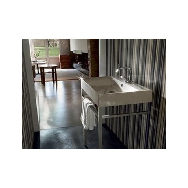 LAVABO CERAMIQUE CENTO A POSER OU A SUSPENDRE 80-45 CM - CRISTINA ONDYNA WCE8045