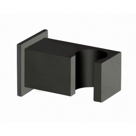 Support douchette mural carré Noir Mat - CRISTINA ONDYNA PD44813