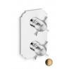 FACADE EXTERNE CHAMBORD LAITON THERMOSTATIQUE 2 SORTIES VIEUX BRONZE - CRISTINA ONDYNA XC85292