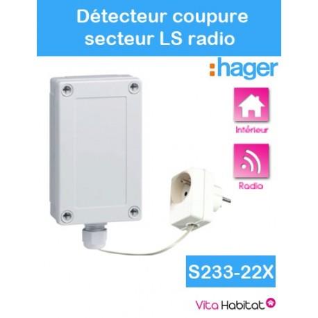 Détecteur de coupure secteur - Logisty Hager - S233-22X