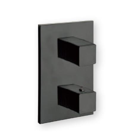 Façade thermostatique 3 sorties QUADRI LAITON NOIR - CRISTINA ONDYNA XQ85313