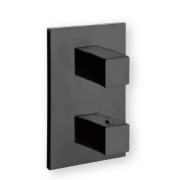 Façade thermostatique 3 sorties QUADRI LAITON NOIR - CRISTINA ONDYNA XQ85313