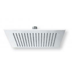 POMME DE DOUCHE SLIM LAITON CARRE 30 CM BLANC - CRISTINA ONDYNA SD30024