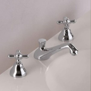 Mélangeur pour lavabo IMPERO  bec coulé 3 trous + Vidage - CRISTINA ONDYNA IM20151