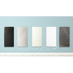 Sèche-serviette à inertie Wifi Terre Lunaire 1000W Carré - Valderoma TL10BSW