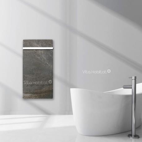 Sèche-serviette à inertie Wifi Terre Lunaire 1000W Carré - Valderoma TL10BSW