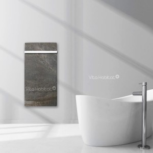 Sèche-serviette à inertie Wifi Terre Lunaire 1000W Carré - Valderoma TL10BSW