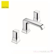 Mélangeur regular 3 trous pour lavabo ITALY chromé + Vidage -  CRISTINA ONDYNA IT20551