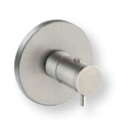 FACADE EXTERNE PIX INOX PLAQUE RONTDE 1 SORTIE - CRISTINA ONDYNA XX70028