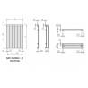 Radiateur chauffage central ACOVA - PLANEA Vertical simple 732W PLH-180-042