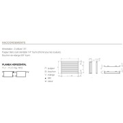 Radiateur chauffage central ACOVA - PLANEA Horizontal simple 714W PLV-070-100