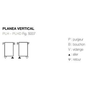 Radiateur chauffage central ACOVA - PLANEA Vertical double 1664W PLHD-200-056