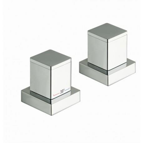 BAIN DOUCHE QUADRI SUR GORGE THERMOSTATIQUE 3 SORTIE CHROME - CRISTINA ONDYNA XQ14351