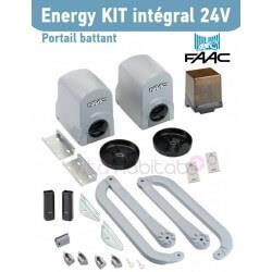 Energy Kit Intégral 24V FAAC (391) Motorisation portail 2 battants - 104575144