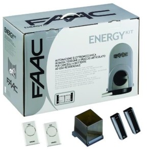 Energy Kit Intégral 24V FAAC (391) Motorisation portail 2 battants - 104575144