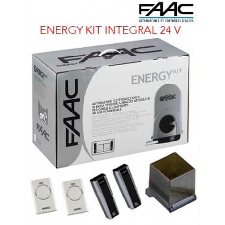Energy Kit Intégral 24V FAAC (391) Motorisation portail 2 battants - 104575144