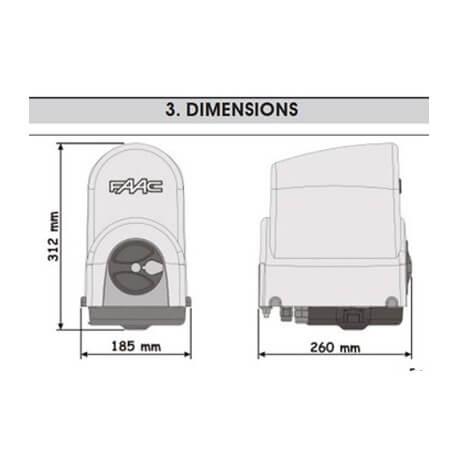 Energy Kit Intégral 24V FAAC (391) Motorisation portail 2 battants - 104575144