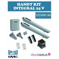 Handy Kit Intégral 24V FAAC Motorisation portail 2 battants (S418) - 105998144