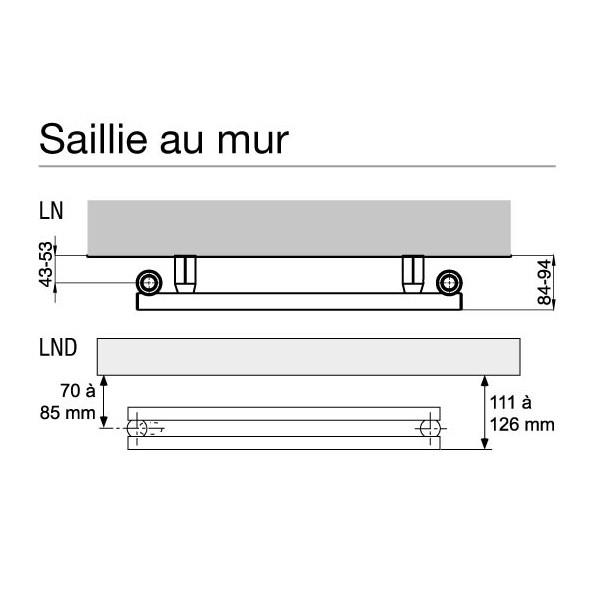 Sèche-serviette ACOVA CALA Inox 683W chauffage central LNI-176-050 - Vita  Habitat