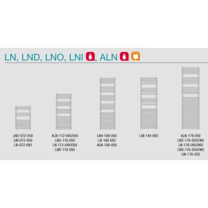 Sèche-serviette ACOVA - CALA eau chaude Double 855W LND-116-050