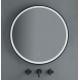MIROIR ROND DIAM 60 BLACK TOUCH SENSOR ON/OFF - CRISTINA ONDYNA MBMOON60