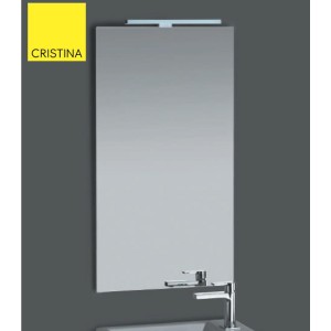 MIROIR SIMPLE AVEC SPOT SUR REGLETTE 45X80 - CRISTINA ONDYNA ST4580