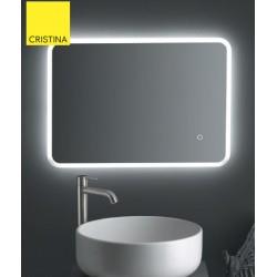 MIROIR RECTANGLE ETNA CONTOUR SATINE - CRISTINA ONDYNA ET7050