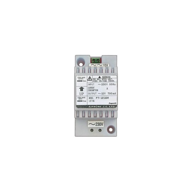 Alimentation 230 Vac / 15 Vac - 0,7 A -  AIPHONE PT1211DR - 110545