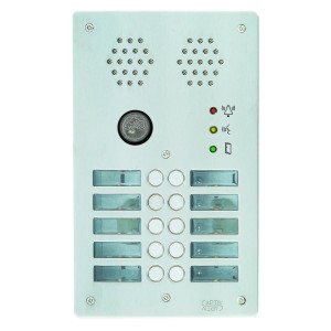 Plaque inox 10bp 2r ptt - URMET AX2010