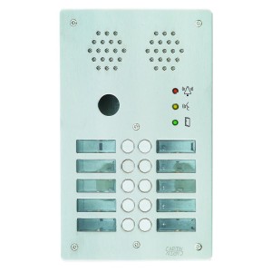 Plaque inox 10bp 2r ptt - URMET AX2010