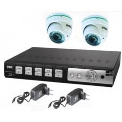 Kit ahd 2 camdom+1dvr - URMET 1093/KAHDB