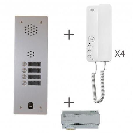 Kit audio 1r 4bp 2 voice programmé - URMET KA83/104