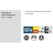 Pommeau de douche KAHA Gris SATINJET - SALGAR 23541