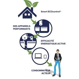 Radiateur electrique Fonte APPLIMO - SOLEIDOU Smart ECOcontrol 2000W Vertical Anthracite 0013767SEHS