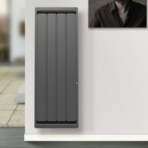 Radiateur electrique Fonte APPLIMO - SOLEIDOU Smart ECOcontrol 2000W Vertical Anthracite 0013767SEHS