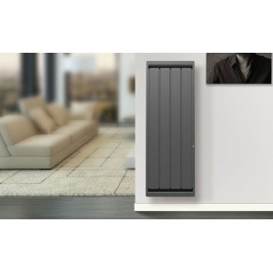 Radiateur electrique Fonte APPLIMO - SOLEIDOU Smart ECOcontrol 2000W Vertical Anthracite 0013767SEHS