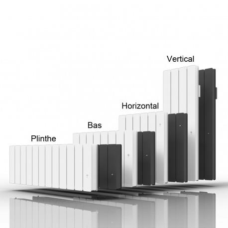 Radiateur Fonte PEGASE Smart ECOControl 750W Bas GRIS - APPLIMO 0011952SEHS