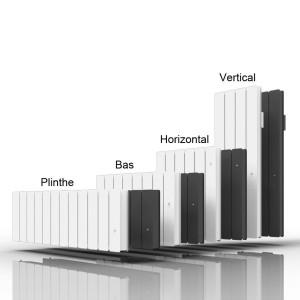 Radiateur Fonte PEGASE Smart ECOControl 750W Bas GRIS - APPLIMO 0011952SEHS
