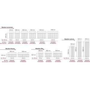 Radiateur Fonte PEGASE Smart ECOControl 750W Bas GRIS - APPLIMO 0011952SEHS