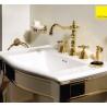 LAVABO CHAMBORD 3 TROUS BEC POTENCE DORE +Vidage - CRISTINA ONDYNA CH11252